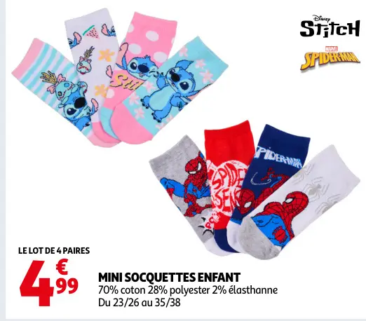 Promotie: Mini socquettes enfant