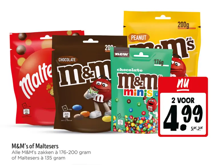 Aanbieding: M&M's of Maltesers