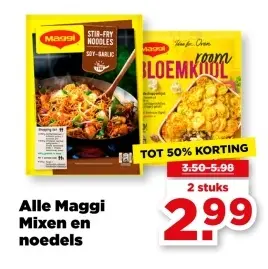 Alle Maggi Mixen en noedels