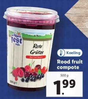 Aanbieding: Rood fruit compote