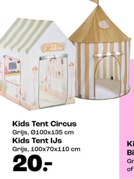 Aanbieding: Kids Tent Circus Kids Tent IJs