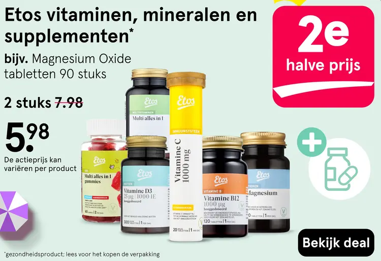 Aanbieding: Vitaminen, mineralen en supplementen