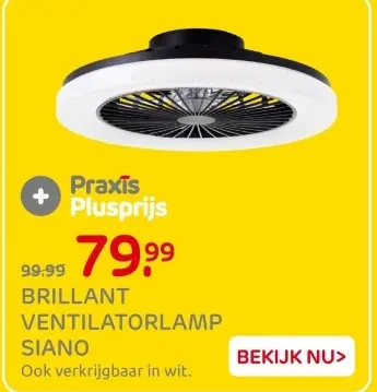 Aanbieding: Brillant ventilatorlamp siano