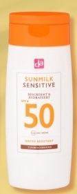 Aanbieding: DA Sunmilk sensitive SPF50 200 milliliter