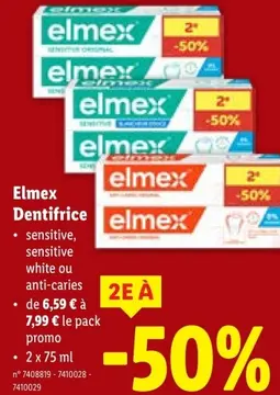Offre: Elmex Dentifrice