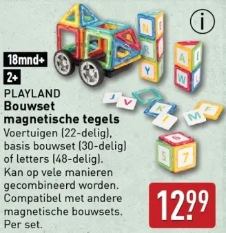 Aanbieding: Bouwset magnetische tegels 