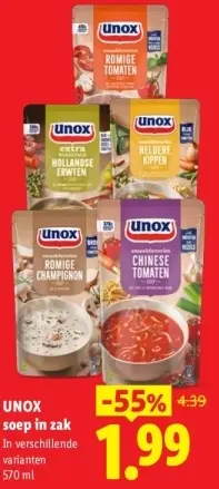 Aanbieding: Soep in zak