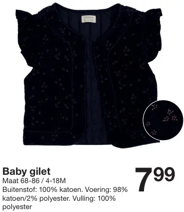 Aanbieding: Baby gilet