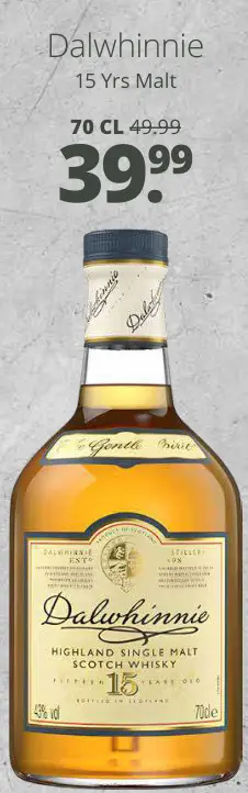Aanbieding: Dalwhinnie 15 Yrs Malt