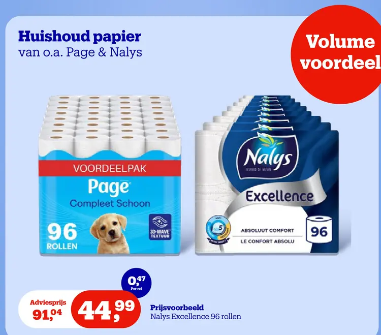 Promotie: Huishoud papier