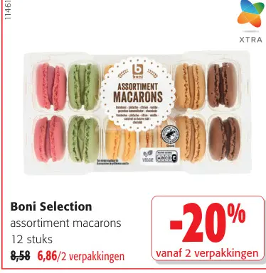 Promotie: Assortiment macarons