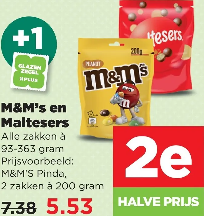 Aanbieding: M&M's en Maltesers