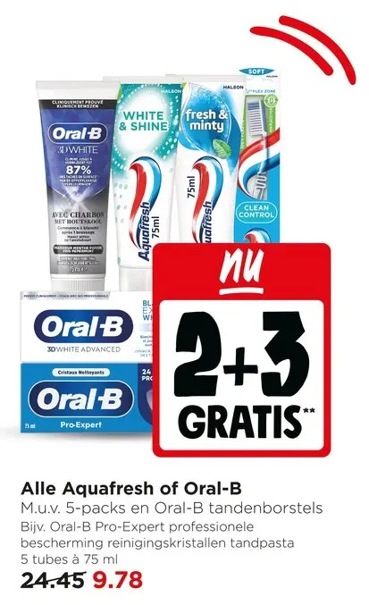 Aanbieding: Aquafresh of Oral-B