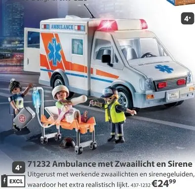 Aanbieding: Ambulance met Zwaailicht en Sirene
