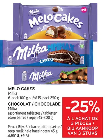 Offre: Melo Cakes Chocolat