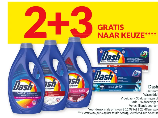 Promotie: Dash Platinum Wasmiddel