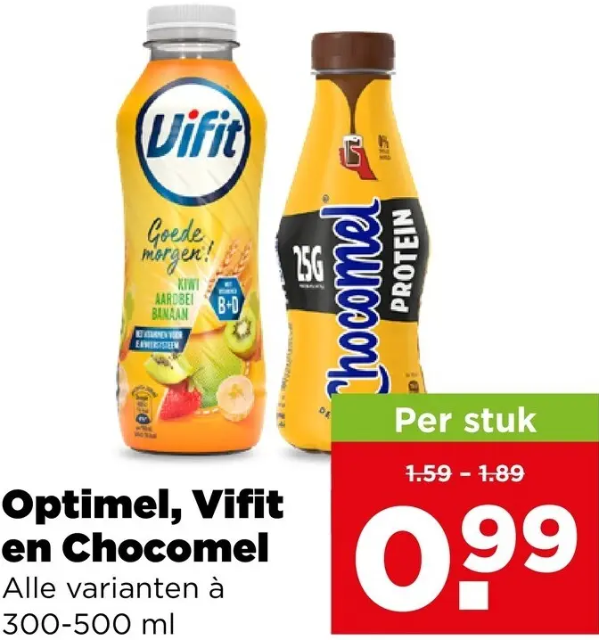 Aanbieding: Optimel, Vifit en Chocomel