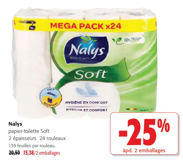 Offre: papier-toilette Soft