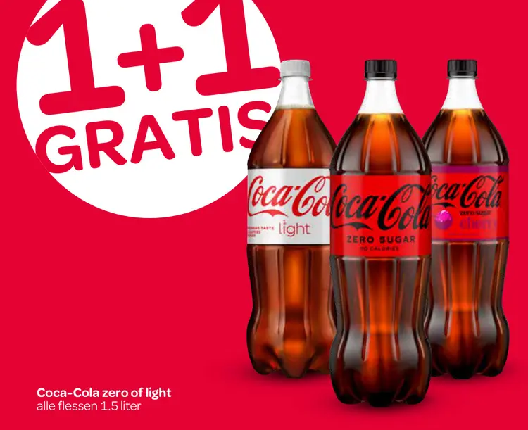 Aanbieding: Coca-Cola zero of light