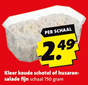 Aanbieding: Koude schotel of huzarensalade fijn