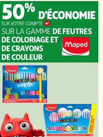Promotie: Feutres de coloriage et de crayons de couleur