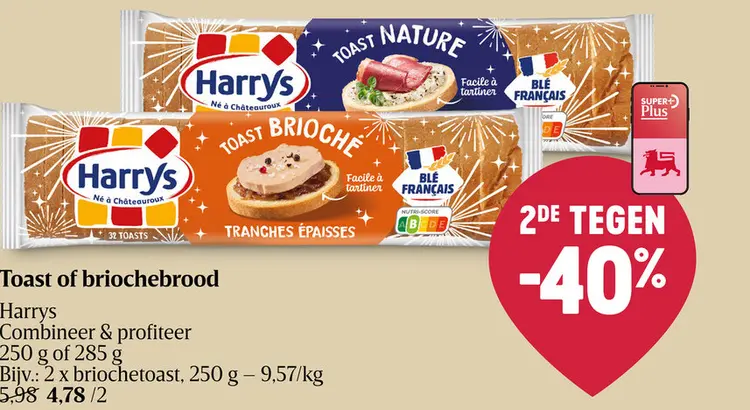 Promotie: Toast of briochebrood