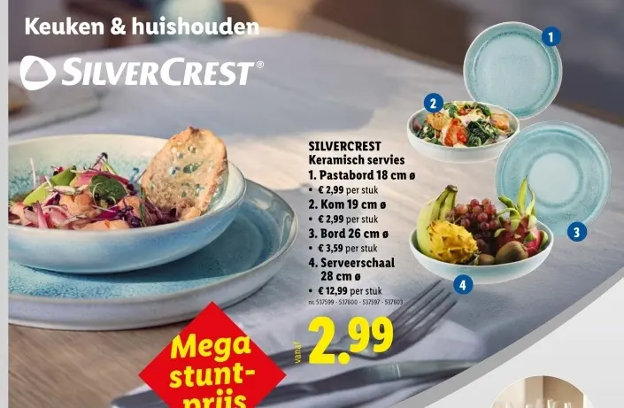 Promotie: Keramisch servies