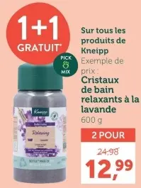 Offre: Cristaux de bain relaxants à la lavande