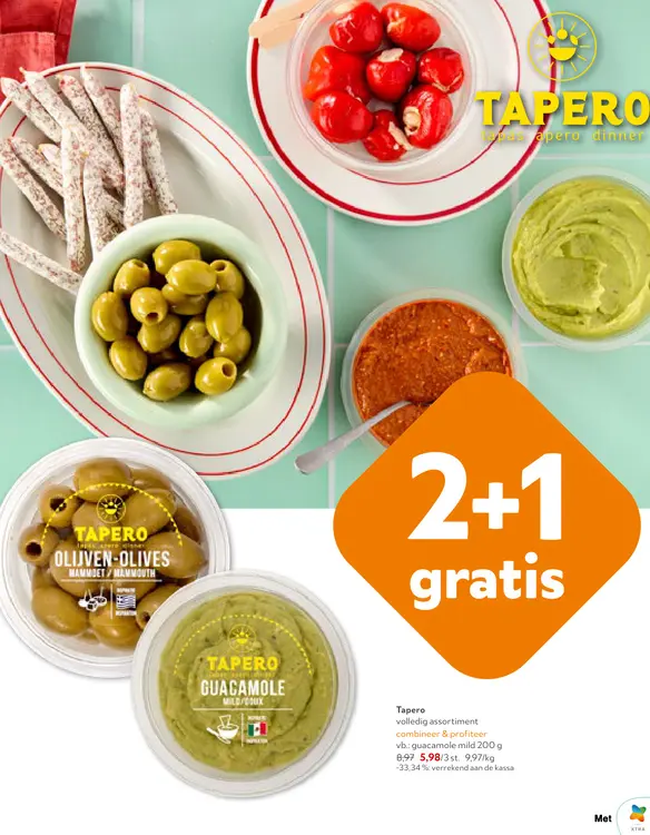 Promotie: Tapero volledig assortiment
