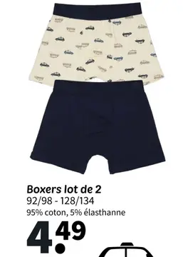 Offre: Boxers lot de 2