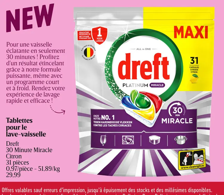 Offre: Capsules lave-vaisselle | Citron