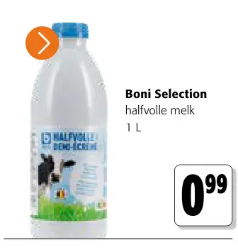 Promotie: halfvolle melk