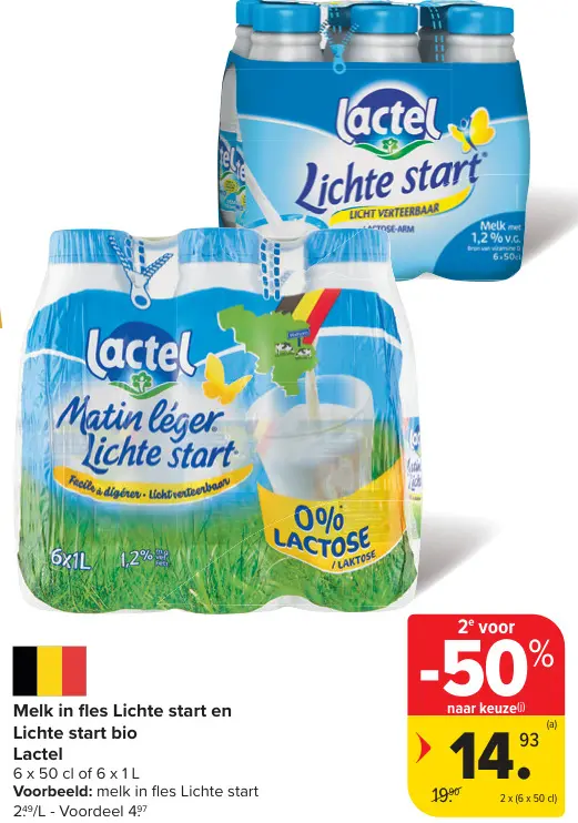 Promotie: Melk in fles Lichte start en Lichte start bio