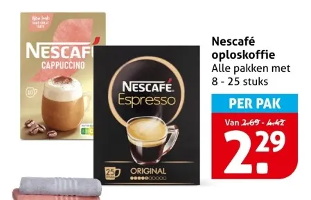 Aanbieding: oploskoffie