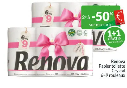 Offre: Papier toilette Crystal