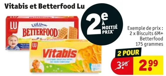Offre: Vitabis et Betterfood Lu