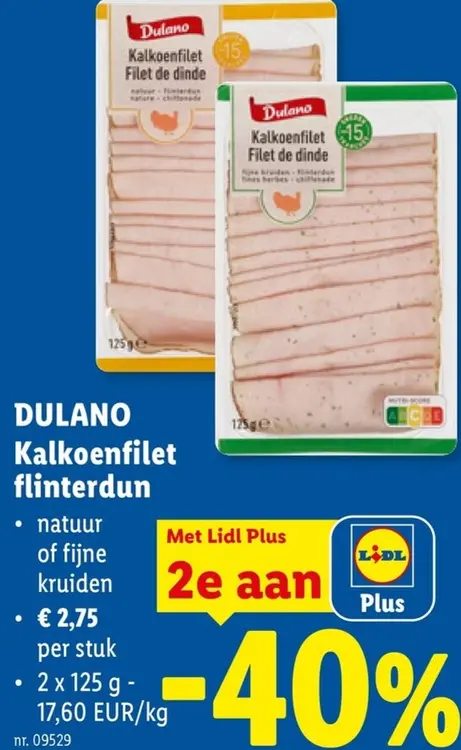 Promotie: Kalkoenfilet flinterdun