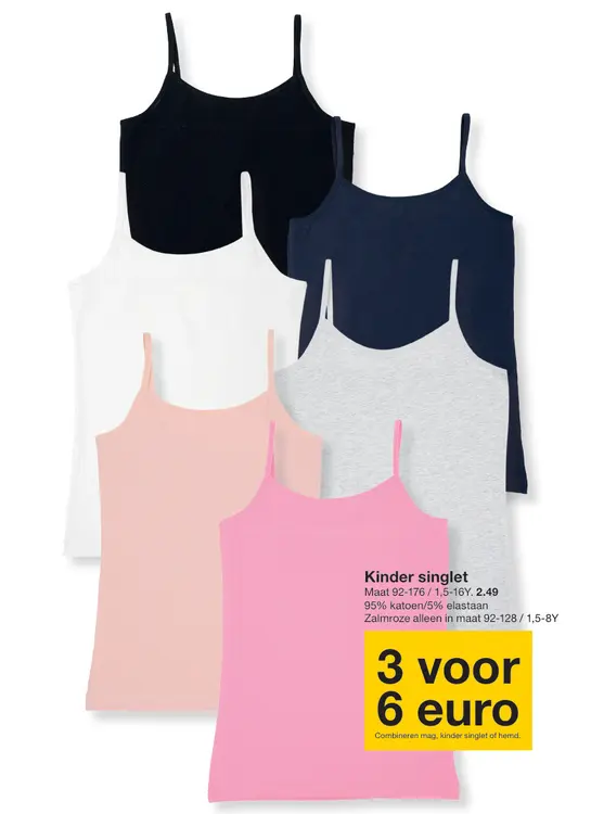 Promotie: Kinder singlet