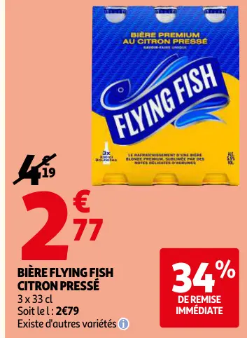 Offre: Bière premium au citron pressé