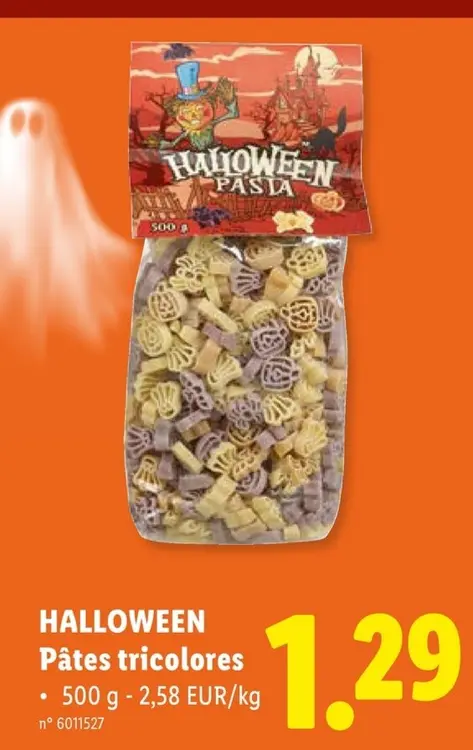 Offre: Halloween Pâtes Tricolores