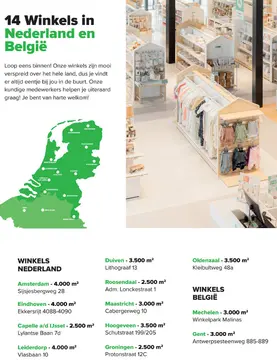 Aanbieding: Winkels in Nederland en België