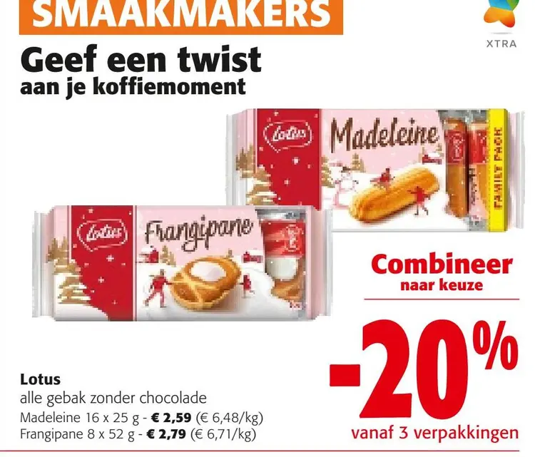 Aanbieding: alle gebak zonder chocolade
