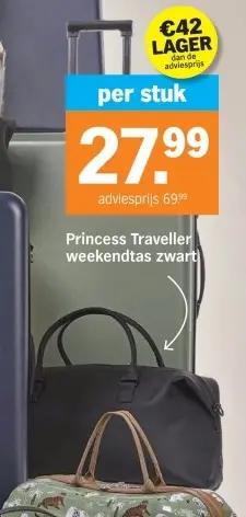 Aanbieding: Traveller weekendtas zwart