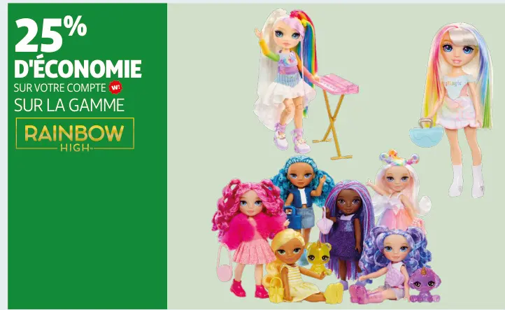 Offre: Rainbow High Dolls