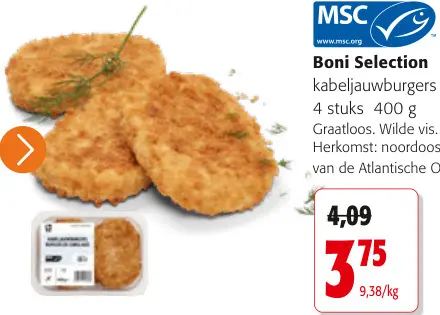 Promotie: Kabeljauwburgers