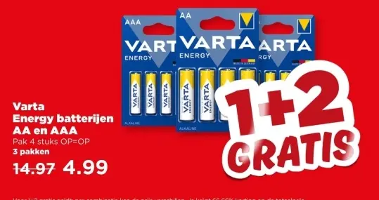 Aanbieding: Energy batterijen