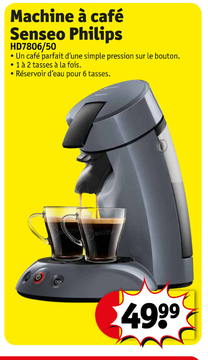 Offre: Machine à café Senseo Philips HD7806/50