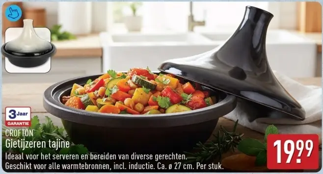 Aanbieding: Gietijzeren tajine