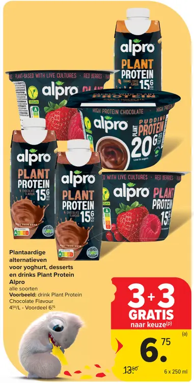 Promotie: Plantaardige alternatieven voor yoghurt, desserts en drinks Plant Protein