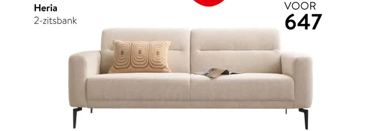 Aanbieding: Heria 2-zitsbank
